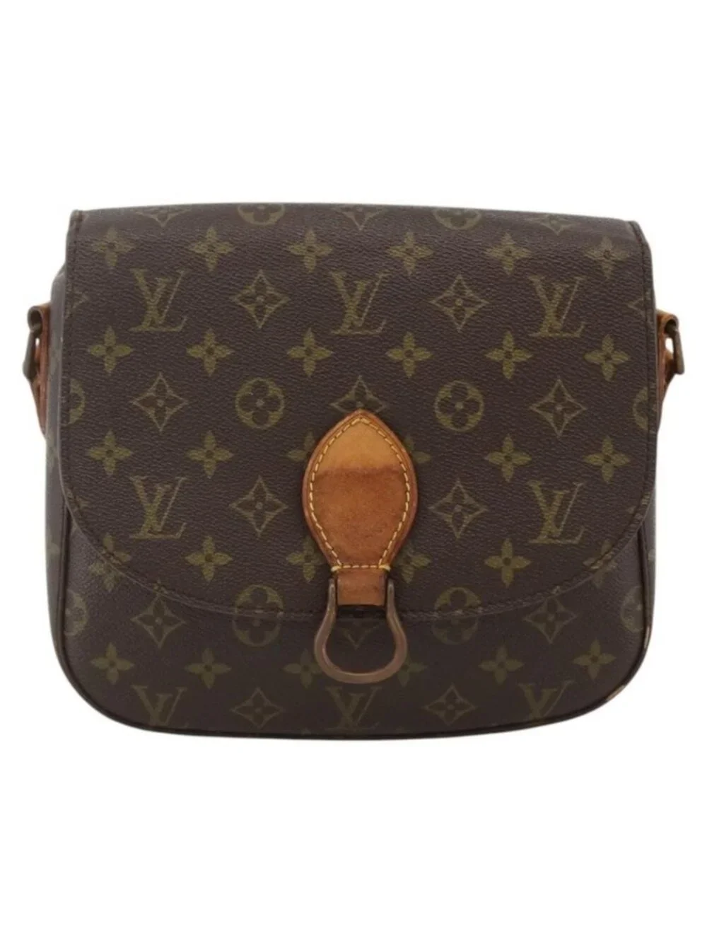 Authentic LOUIS VUITTON Monogram Saint Cloud GM Shoulder Bag M51242 LV
